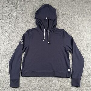 Rhoback Women's Tempo Performance Hoodie Medium Navy Super Soft Pullover‎ Golf
